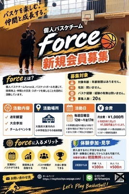 ギャラリー｜個人バスケチームforce(フォルス)