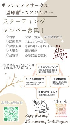 ギャラリー｜ボランティアサークル　望縁響〜ひとひびき〜