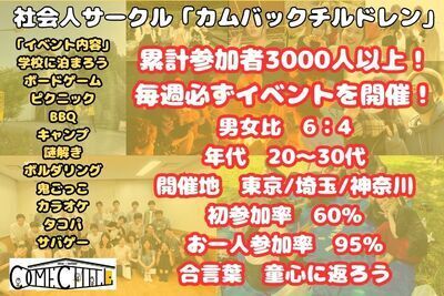 ギャラリー｜友達作り!カムチル　大人だけどはしゃぎたい ～カムバックチルドレン～